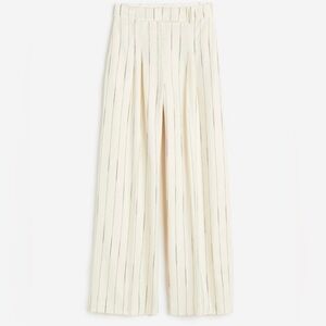 Off white wide leg trousers​
